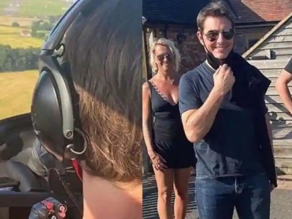 Tom Cruise lands helicopter at a family garden in UK while shooting Mission Impossible takes them on a chopper ride | यूके में एक परिवार के बगीचे में लैंड हुआ टॉम क्रूज का हेलीकॉप्टर, परिवार को कराई सवारी
