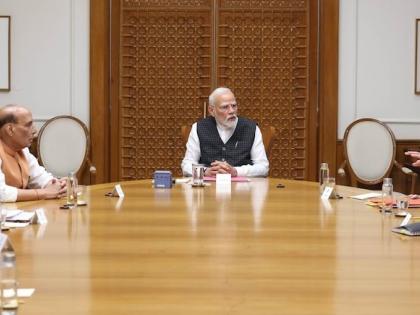 Pahalgam terror attack LIVE CCS meeting PM's residence Amit Shah Rajnath Singh National Security Advisor Ajit Doval S Jaishankar attending | Pahalgam terror attack: सऊदी से लौटने के बाद एक्शन में पीएम मोदी, राजनाथ, अमित शाह, अजित डोवाल और जयशंकर के साथ बैठक Pahalgam terror attack LIVE CCS meeting PM's residence Amit Shah Rajnath Singh National Security Advisor Ajit Doval S Jaishankar attending | Pahalgam terror attack: सऊदी से लौटने के बाद एक्शन में पीएम मोदी, राजनाथ, अमित शाह, अजित डोवाल और जयशंकर के साथ बैठक