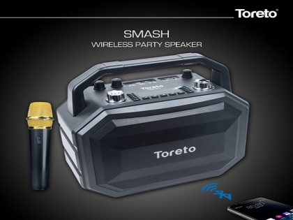 Toreto Unleashes 'Smash' Party Speaker With Karaoke Mic | Toreto ने लॉन्च किया 'Smash' पार्टी स्पीकर, काराओके माइक से है लैस