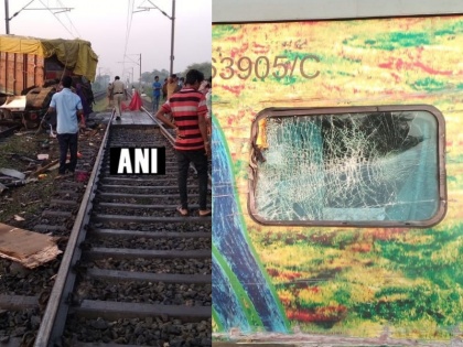 Trivandrum Rajdhani Train Accident in Madhya Pradesh by Truck rammed 2 coaches derailed | मध्य प्रदेश: राजधानी एक्सप्रेस में जा भिड़ा बेकाबू ट्रक, ड्राइवर की मौत, पटरी से उतरे 2 कोच