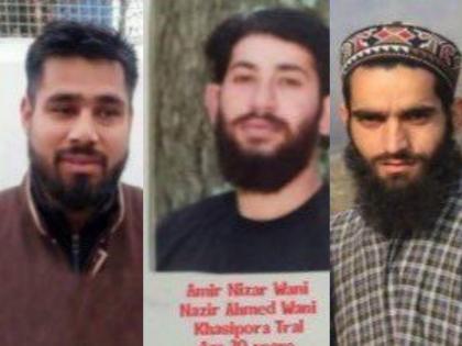 Three terrorists killed in Tral all three associated with Lashkar-e-Taiba had taken path of terrorism last year | Tral Encounter: त्राल में मारे गए आतंकियों की पहली तस्वीर आई सामने, लश्कर-ए-तैयबा से था कनेक्शन