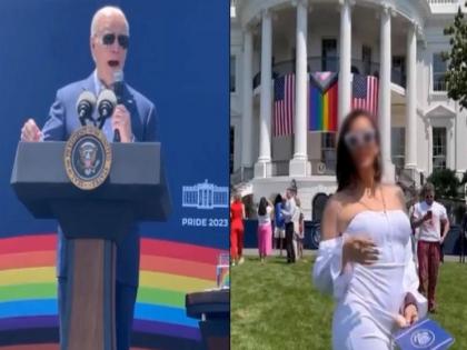 Trans-Influencer Goes Topless In Front Of Biden At White House's Pride Month Celebration | ऑन कैमरा व्हाइट हाउस के 'प्राइड मंथ सेलिब्रेशन' में बिडेन के सामने ट्रांसजेंडर-इन्फ्लुएंसर हुई टॉपलेस