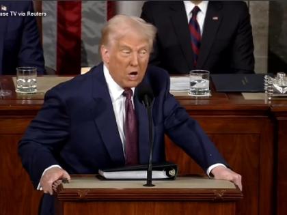 President Donald Trump Speech announcement in US Parliament tariffs will be imposed on India from April 2 | Donald Trump Speech: अमेरिकी संसद में राष्ट्रपति ट्रंप का ऐलान, 2 अप्रैल से भारत पर लगेगा टैरिफ