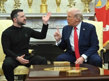 Trump-Zelensky row Ukrainian President Volodymyr Zelensky behavior White House wasdisgraceful President Donald Trump's aides attack | Trump-Zelensky row: व्हाइट हाउस में यूक्रेन के राष्ट्रपति ज़ेलेंस्की का व्यवहार "अपमानजनक" था?, राष्ट्रपति ट्रंप के सहयोगियों ने किया हमला