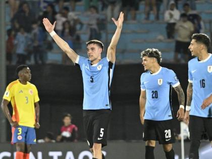 FIFA World Cup qualifiers 2026 Uruguay beats Colombia 3-2, Brazil draw Venezuela 1-1 and Paraguay defeated Argentina 2-1 see points table | FIFA World Cup qualifiers 2026: उरुग्वे ने कोलंबिया को 3-2 से हराया, ब्राजील ने वेनेजुएला से 1-1 से ड्रॉ खेला और अर्जेंटीना को पराग्वे ने 2-1 से हराया, देखें अंक तालिका FIFA World Cup qualifiers 2026 Uruguay beats Colombia 3-2, Brazil draw Venezuela 1-1 and Paraguay defeated Argentina 2-1 see points table | FIFA World Cup qualifiers 2026: उरुग्वे ने कोलंबिया को 3-2 से हराया, ब्राजील ने वेनेजुएला से 1-1 से ड्रॉ खेला और अर्जेंटीना को पराग्वे ने 2-1 से हराया, देखें अंक तालिका