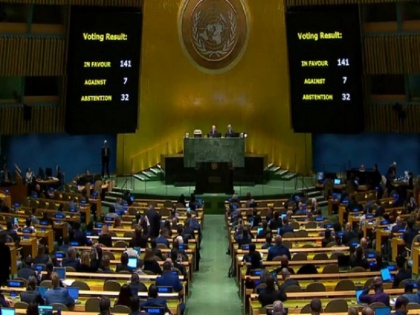 India and China abstain from UNGA vote on resolution demanding Russia to withdraw from Ukraine | संयुक्त राष्ट्र में रूस के खिलाफ प्रस्ताव, रूसी फौज के यूक्रेन से तत्काल निकलने की मांग; भारत-चीन समेत 32 देशों ने वोटिंग से बनाई दूरी