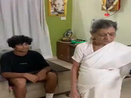 world cup 2023 bengaluru Rachin Ravindra grandmother perform the rituals at home | Viral Video: न्यूजीलैंड के बल्लेबाज रचिन रवींद्र की दादी ने नजर उतारी, वायरल हुई वीडियो, देखें