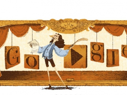 Google Doodle Celebrates Life, Works Of French Playwright Moliere | Moliere: फ्रांस के महान नाटककार मोलियरे को डेडिकेट है आज का गूगल डूडल