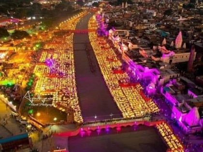 watch Deepotsav celebrations in Ayodhya cm yogi Records broken 24 lakh lamps lit on Ram Ki Pauri see figures from 2017 to 2022 here, watch 10 video firecrackers lit up | Deepotsav celebrations in Ayodhya: टूटे रिकॉर्ड, राम की पैड़ी पर 24 लाख दीये प्रज्वलित!, यहां देखें 2017 से लेकर 2022 तक आंकड़े, देखें वीडियो