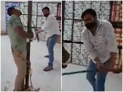 up Shahjahanpur transport Manager brutally beaten after tying his hands feet suspicion of theft case filed 7 people | वीडियो: चोरी के शक में मैनेजर की हाथ पैर बांधकर कर बेरहमी से पीट-पीट कर हत्या, 7 लोगों के खिलाफ मुकदमा दर्ज up Shahjahanpur transport Manager brutally beaten after tying his hands feet suspicion of theft case filed 7 people | वीडियो: चोरी के शक में मैनेजर की हाथ पैर बांधकर कर बेरहमी से पीट-पीट कर हत्या, 7 लोगों के खिलाफ मुकदमा दर्ज