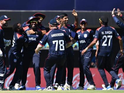 PAK vs USA, T20 World Cup 2024 United States shocks Pakistan in super over thriller usa 4 point up team india pak team points table | PAK vs USA, T20 World Cup 2024: यूएसए ने विश्व कप में पहला बड़ा उलटफेर किया और पूर्व चैंपियन पाकिस्तान को सुपर ओवर में हराया, अंक तालिका में 4 अंक के साथ भारत-पाक से ऊपर