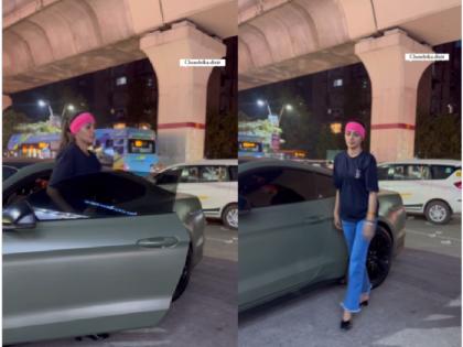Delhi Vada Pav Girl seen in luxurious Ford Mustang car social media users stunned after seeing the swag Watch viral video | Watch: लग्जीरियस फोर्ड मस्टैंग कार में दिखीं दिल्ली की 'वड़ा पाव गर्ल', स्वैग देख सोशल मीडिया यूजर्स के उड़े होश