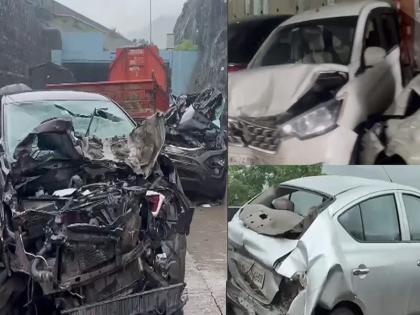 VIDEO: Major accident on Mumbai-Pune Expressway, 15 to 20 vehicles collided, 1 dead, many injured | VIDEO: मुंबई-पुणे एक्सप्रेसवे पर बड़ा हादसा, 15 से 20 वाहन आपस में टकराए, 1 की मौत, कई घायल