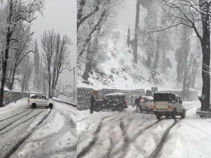 Vehicles colliding with each other in Kullu Himachal Pradesh due to heavy snowfall viral video | Video: भारी बर्फबारी के कारण कुल्लू में आपस में टकरा रही हैं गाड़ियां, सड़कों पर फिसलकर खुद से मार रही है गोल चक्कर, देखें