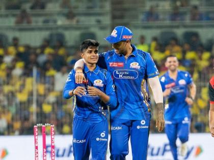 MI IPL 2025 LIVE SCORE take opposition team 6 wickets Vignesh Puthur out IPL, Raghu Sharma took 57 wickets included by Mumbai Indians | MI IPL 2025: 6 विकेट लेकर विपक्षी टीम की हवा निकाली?, आईपीएल से बाहर विग्नेश पुथुर, 57 विकेट लेने वाले खिलाड़ी को मुंबई इंडियंस ने किया शामिल