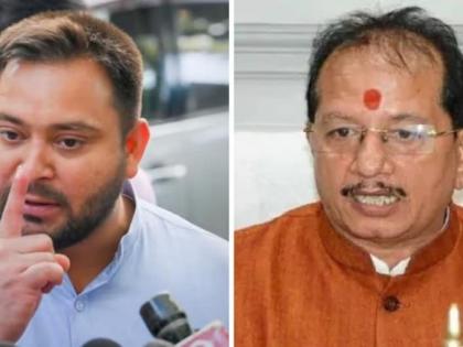 bihar polls 2025 rjd mla Tejashwi Yadav run away playground Vijay Sinha hits back seeing defeat election as certain | खेल के मैदान से भाग चुके हैं तेजस्वी यादव?, विजय सिन्हा ने किया पलटवार, चुनाव में हार तय देख