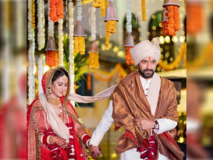 Vikrant Massey and Sheetal Thakur shared their wedding pictures on instagram | विक्रांत मैसी और शीतल ठाकुर ने सात जन्मों में बदला सात सालों का सफर, शेयर की शादी की तस्वीरें