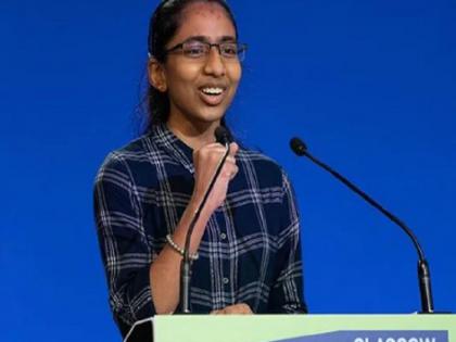 Indian girl from Tamilnadu powerfull speech at Glasgow COP26, PM Narendra Modi and Biden listen | 14 साल की भारतीय लड़की का ग्लासगो में पर्यावरण के मुद्दे पर जोरदार भाषण, पीएम मोदी सहित बाइडन की मौजूदगी में दुनिया के नेताओं को सुनाई खरी-खरी