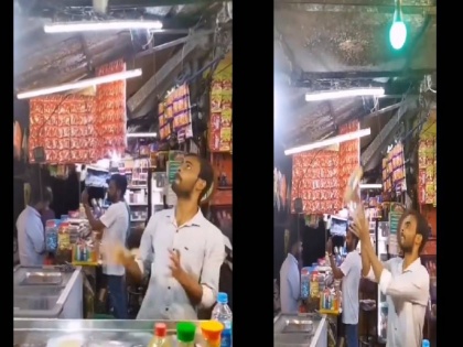 Viral Video Anand Mahindra was also stunned after seeing the talent of the shopkeeper watch the funny video | Viral Video: दुकानदार का टैलेंट देख आनंद महिंद्रा भी रह गए दंग, देखें मजेदार वीडियो