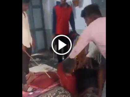 Watch Hooliganism by seniors in Andhra Pradesh college Junior student beaten with stick video of ragging goes viral | Watch: कॉलेज में सीनियर्स की गुंडागर्दी; जूनियर छात्र की डंडे से की पिटाई, रैगिंग का वीडियो वायरल Watch Hooliganism by seniors in Andhra Pradesh college Junior student beaten with stick video of ragging goes viral | Watch: कॉलेज में सीनियर्स की गुंडागर्दी; जूनियर छात्र की डंडे से की पिटाई, रैगिंग का वीडियो वायरल