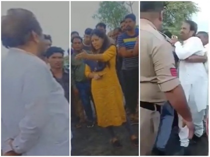 viral video shows heated exchange between former BJP MLA Shantilal Dhabai Ujjain SDM Nidhi Singh draining rainwater mp Badnagar | Watch: 'हिम्मत है तो नौकरी से निकालकर दिखा...दफा हो जा!', महिला SDM ने भाजपा नेता को ऐसे लगाई फटकार, वीडियो हुआ वायरल