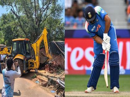 VIDEO: Bulldozer Action Against Scrap Shop In Malvan After Anti-India Slogans Raised During IND Vs PAK Champions Trophy Match | VIDEO: भारत-पाक मैच के दौरान मालवन में रोहित शर्मा के आउट होने पर एक शख्स लगाए 'पाकिस्तान जिंदाबाद' के नारे, फिर हुआ बुलडोजर एक्शन