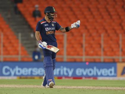India vs England 3rd T20 virat kohli blasts 45 balls and 76 runs target of 157  | India vs England: लगातार दूसरे मैच में विराट पारी, 46 गेंद और 77 रन, इंग्लैंड के सामने 157 का लक्ष्य