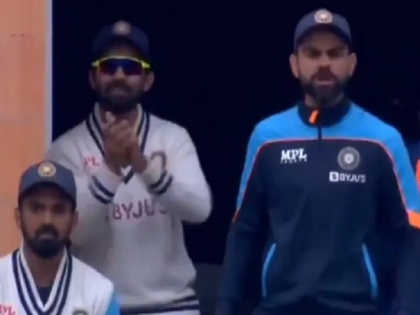 India Vs England Watch Virat Kohli reaction after Jasprit Bumrah chat with england players | Video: बैटिंग कर रहे बुमराह से भिड़े अंग्रेज खिलाड़ी तो अगले ही गेंद में जड़ा चौका, कोहली ने दिया ऐसा गजब रिएक्शन