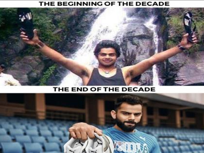 Indian captain Virat Kohli shares picture of his transformation in 2010 decade | 10 सालों में कितना बदला गया विराट कोहली का लुक, फैंस के साथ शेयर की पुरानी और नई फोटो