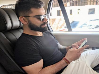 Virat Kohli becomes Uber India's brand ambassador and takes ride on back seat | विराट कोहली ने की उबर कैब की सवारी, बोले- आखिरकार बैकसीट पर बैठने का मिल ही गया समय