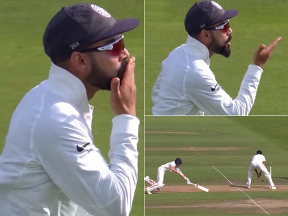 India vs England: Virat Kohli mocks Joe Root by blowing a kiss Celebration after run out | Ind vs ENG: जो रूट को रन आउट कर कोहली ने 'हवा में उछाला किस', दिया वनडे सीरीज के जश्न का 'जवाब'