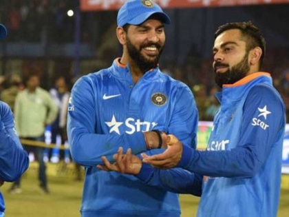 Yuvraj Singh trolls Virat Kohli after Team India captain shares his throwback photo | विराट कोहली ने शेयर की अपनी तस्वीर, युवराज सिंह ने मजेदार कमेंट से कर दिया ट्रोल