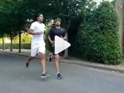 Ind vs Eng: Umesh Yadav and Karun Nair run of street for fitness | फिटनेस के लिए जमकर मेहनत कर रहे हैं इंडियन क्रिकेटर, वीडियो में सड़क पर दौड़ लगाते दिखे दो खिलाड़ी