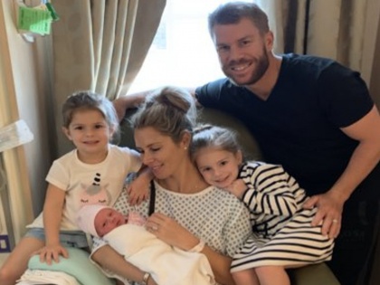 David and Candice Warner welcome their 3rd child during ICC World Cup | वर्ल्ड कप के दौरान ऑस्ट्रेलियाई खिलाड़ी डेविड वॉर्नर के घर आई नन्ही परी, ये रखा है नाम