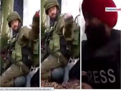 Indian TV Journalist's 'High-Pitched' Reporting From Warzone Leads To Israeli Soldier Gesturing Him To 'Calm Down'; Video Goes Viral | WATCH: युद्धक्षेत्र में भारतीय जर्नलिस्ट चिल्लाकर कर रहा था रिपोर्टिंग, इजरायली सैनिक ने इशारे से कहा, वॉल्यूम कर, देखें