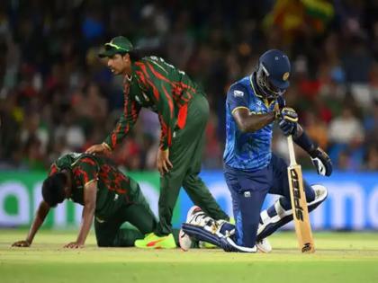T20 World Cup 2024: Sri Lanka's Angelo Mathews broke down after being out of the World Cup, said- 'We have disappointed the whole country' | T20 World Cup 2024: विश्वकप से बाहर के होने पर टूटे श्रीलंका के एंजेलो मैथ्यूज, कहा- 'हमने पूरे देश को निराश किया है'