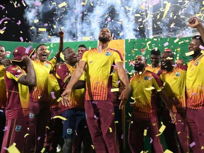 South Africa vs West Indies, 3rd T20I 2023 West Indies won 7 runs series 2-1 Alzarri Joseph taking three wickets in 19th over Player of the Match  | SA vs WI 2023: दक्षिण अफ्रीका को 7 रन से हराकर वेस्टइंडीज ने सीरीज 2-1 से अपने नाम की, तेज गेंदबाज ने 19वें ओवर में तीन विकेट लेकर पासा पलटा