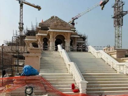 Ayodhya Ram Mandir lord ramji decorated with sun themed 'Surya Pillars' know what specialty 40 pillars will be installed on 'Dharma Path' road | Ayodhya Ram Mandir: अयोध्या में प्रमुख सड़क को सूरज की थीम वाले ‘सूर्य स्तंभों’ से सजाया, जानें क्या है खासियत, 40 स्तंभ ‘धर्म पथ’ मार्ग पर लगेंगे