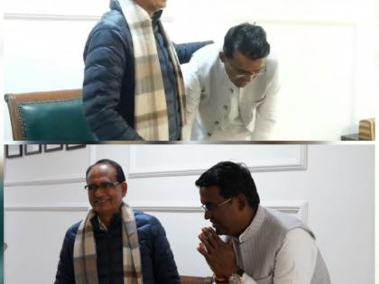 Minister Dilip Ahirwar held Shivraj's feet on the controversial statement of 'former CM', apologized | 'पूर्व सीएम' के विवादित बयान पर मंत्री दिलीप अहिरवार ने शिवराज के पकड़े पैर,मांगी माफी Minister Dilip Ahirwar held Shivraj's feet on the controversial statement of 'former CM', apologized | 'पूर्व सीएम' के विवादित बयान पर मंत्री दिलीप अहिरवार ने शिवराज के पकड़े पैर,मांगी माफी