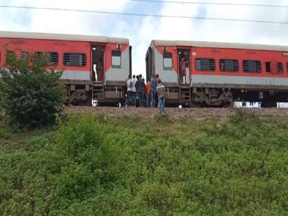 Samastipur-Muzaffarpur railway section Bihar Sampark Kranti train divided two parts chaos coach, watch video | Samastipur-Muzaffarpur railway: दो हिस्सों में बिहार संपर्क क्रांति ट्रेन, कोच में अफरा-तफरी का माहौल, देखें वीडियो