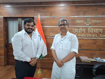 Bihar News Maharashtra Industry Minister Nitish Mishra meet Rupesh pandey big investment in Bihar increasing employment opportunities | Bihar News: रोजगार के नए अवसर और आर्थिक विकास रफ्तार?, उद्योग मंत्री नीतीश मिश्रा से मिले रूपेश पांडेय