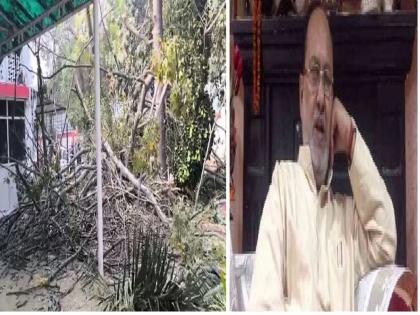 Patna Latest News RJD leader Abdul Bari Siddiqui narrowly escaped tree fell house private car damaged | Patna Latest News: बाल-बाल बचे राजद नेता अब्दुल बारी सिद्दीकी?, घर पर गिरा पेड़, निजी गाड़ी क्षतिग्रस्त