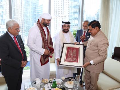 Mohan Yadav Dubai Visit CM Mohan Yadav met Arab Parliament Speaker Mohammed Al Yamahi, told why MP is special? | Mohan Yadav Dubai Visit: अरब संसद अध्यक्ष मोहम्मद अल यामाहि से मिले सीएम मोहन यादव, बताया क्यों खास है एमपी?