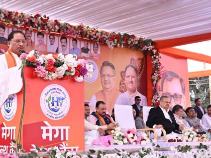 Mega Health Camp Brings to Life the Spirit of ‘Manakhe-Manakhe Ek Samaan’ Chief Minister Shri Vishnu Deo Sai | ‘मनखे-मनखे एक समान’ की भावना को साकार करता मेगा हेल्थ कैम्प: मुख्यमंत्री विष्णु देव साय Mega Health Camp Brings to Life the Spirit of ‘Manakhe-Manakhe Ek Samaan’ Chief Minister Shri Vishnu Deo Sai | ‘मनखे-मनखे एक समान’ की भावना को साकार करता मेगा हेल्थ कैम्प: मुख्यमंत्री विष्णु देव साय