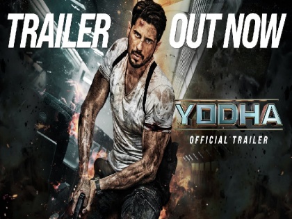 Sidharth Malhotra Yodha Trailer Launch in mid-sky trailer launch in flight created a sensation | Yodha Trailer Launch: बीच आसमान में 'योद्धा' का ट्रेलर हुआ रिलीज, फ्लाइट में ट्रेलर लॉन्च ने मचाई सनसनी