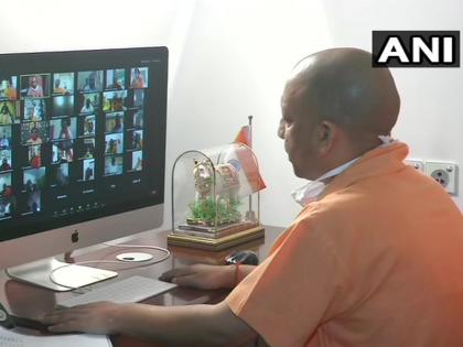 Lucknow: Chief Minister Yogi Adityanath interacts with Buddhist monks through video conferencing on the occasion of Buddha Purnima | बुद्ध पूर्णिमा पर यूपी सीएम योगी आदित्यनाथ ने बौद्ध भिक्षुओं से वीडियो कॉन्फ्रेंसिंग के जरिए की बात, दी शुभकामनाएं