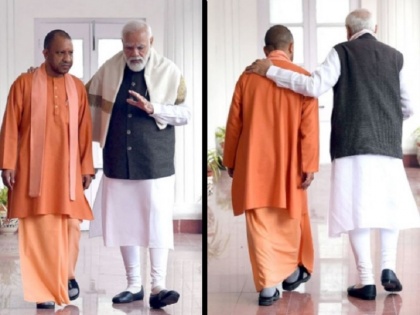 UP Elections 2022: Yogi Adityanath shared two special photos with PM Narendra Modi | यूपी चुनाव: क्या हैं इसके मायने? सीएम योगी आदित्यनाथ ने शेयर की पीएम मोदी के साथ दो खास तस्वीरें