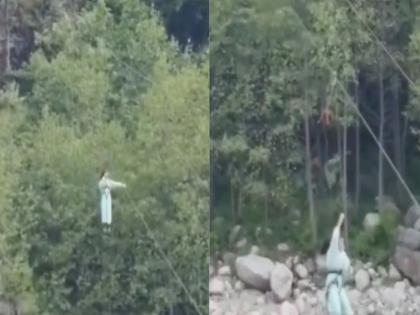 On Camera: 12-Year-Old Nagpur Girl Falls 30 Feet After Zipline Snaps Mid-Air In Manali | On Camera: मनाली में ज़िपलाइन टूटने से 12 वर्षीय नागपुर की लड़की 30 फीट नीचे गिरी