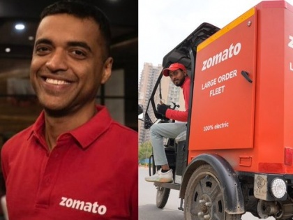 Zomato Announces India's First Large Order Fleet For Seamless Group Deliveries up to 50 people Deepinder Goyal shares pic of EV | Zomato Announces News: इलेक्ट्रिक वाहनों से आएगा खाना!, 50 लोग एक साथ करेंगे पार्टी, जानें क्या है