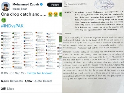 Manjinder Singh Sirsa lodged complaint with Delhi Police in Arshdeep controversy against Mohammad Zubair | मोहम्मद जुबैर के खिलाफ अर्शदीप विवाद में दर्ज हुई दिल्ली पुलिस में शिकायत